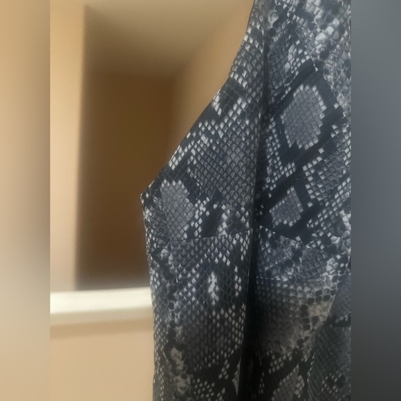 NWOT Plus MICHAEL Michael Kors Snakeskin Print Lined Dress Business Evening 20W‎ - Picture 4 of 7